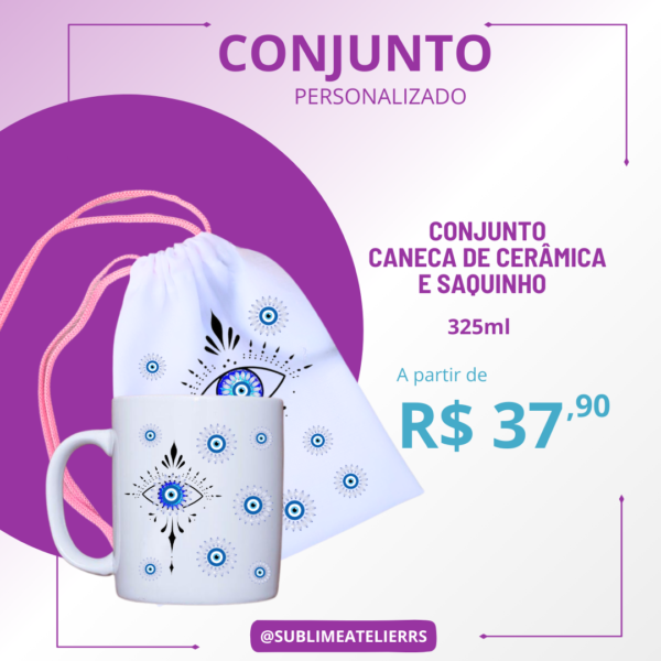 Conjunto Caneca e Saquinho Personalizado - Image 2