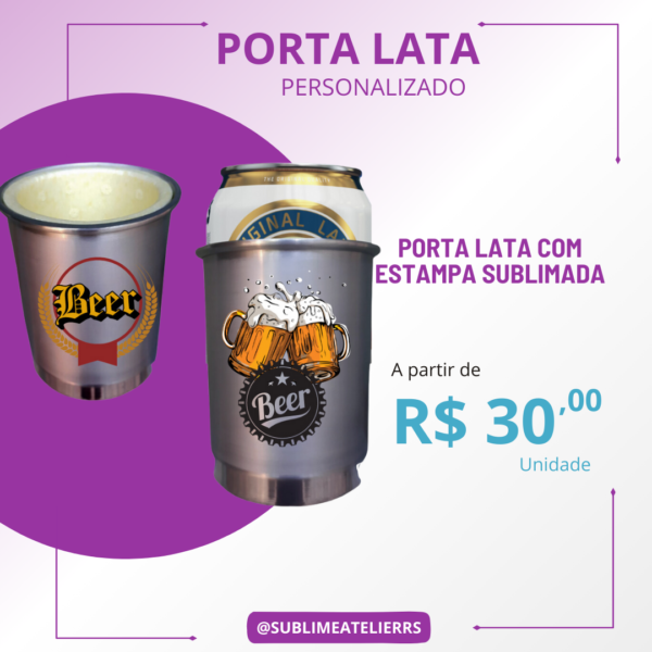 Porta Lata Personalizada 350 ml